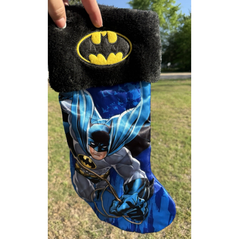 Batman DC Comics Kurt S. Adler Christmas Stocking 18" Blue & Black with Logo